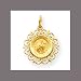 14k Saint Francis of Assisi Medal Pendant title=