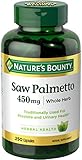 Nature's Bounty Natural Saw Palmetto 450 mg, 250 Capsules