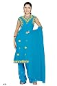 Hellblaues Salwar Kameez / Punjabi Größe S