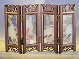 Bonsai Boy's Mini Shoji Screen With Glass Framed Pictures of Japanese Koi on Both Sides