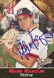 Mark Mangum, Harrisburg Senators - Expos Affiliate Autographed Card