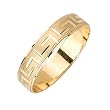14K Two Tone Gold and White Wedding Band Width 5.0mm