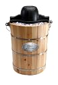 Maxi-Matic EIM-506 Elite Gourmet 6-Quart Old-Fashioned Pine-Bucket Electric/Manual Ice-Cream Maker