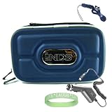 Nintendo DSI Custom Carrying Case ( BLUE ) + Nintendo DSi Car Charger + Vangoddy tm, Live*Laugh*Love wrist band!!!