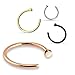 Nose Ring Hoop 4 Pieces Pack Stainless Steel 20G