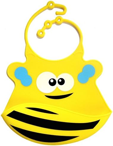 Soft Bib - Waterproof Silicone Bib With Crumb Catcher - Adjustable Secure Strap Stays On During Meals - High Quality, Flexible And 100% Safe Material - Best Adorable Pattern Design Baby Will Love - Easy Cleaning - Special FREE Gift Inside - Customer Satis