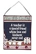 "Teacher" Chalkboard Desk Theme Decorative Hang-Up 12" x 18"