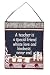 "Teacher" Chalkboard Desk Theme Decorative Hang-Up 12" x 18"