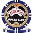 100 ESPN Poker Club Professional Poker Chips - Blue
