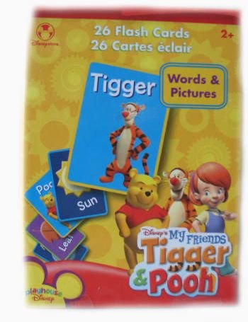 Childrens Toyshop  Toys : Disney My Friends Tigger & Pooh 26 Flash Cards Set