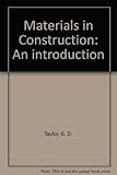 Materials of construction