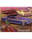 1967 FORD MUSTANG Sales Brochure Literature Book Piece