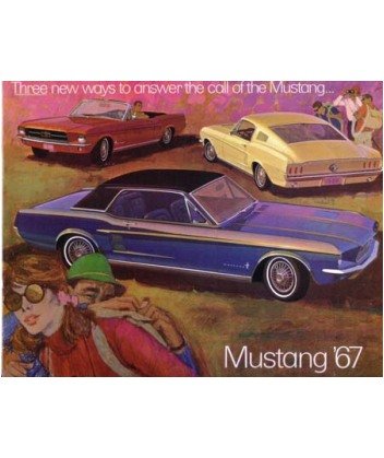 1967 FORD MUSTANG Sales Brochure Literature Book Piece