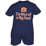 Auburn Tigers Navy Blue Infant Big Deal Romper