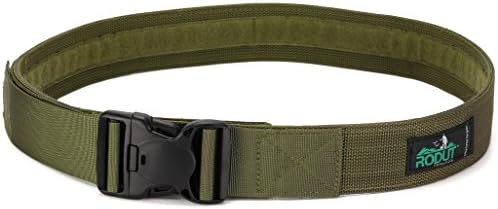 RodutTM Survival Tactical Belt Military Belt CQB Rigger's Belt (OD Green)
