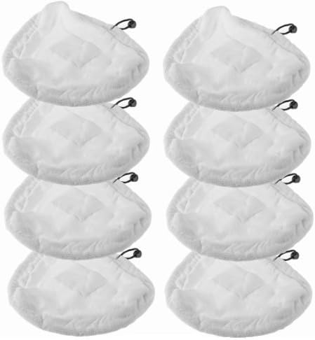 First4Spares Washable Microfibre Cloth Cleaning Pads For Vax S87-T2 Red Steam Mop Pack Of 8