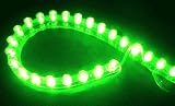 Cutequeen 24cm LED Car Flexible Waterproof Light Strip Green (pack of 4)