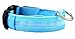LED Dog Safety Collar Flashing Light up, Flashing Dog Collar with Batteries - Keep Your Friend Safe in Night Walks ( Large (17.7~20.5 inch), Blue) by WOWMO