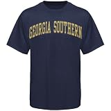 NCAA Georgia Southern Eagles Navy Blue Vertical Arch T-shirt