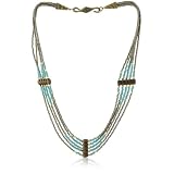 Vanessa Mooney Turquoise Diamond Spacer Neckla