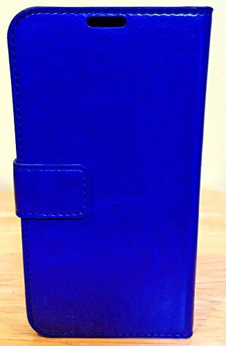 myLife Royal Sapphire Blue - Classic Design - Koskin Faux Leather (Card, Cash and ID Holder + Magnetic Detachable Closing) Slim Wallet for NEW Galaxy S5 (5G) Smartphone by Samsung (External Rugged Synthetic Leather With Magnetic Clip + Internal Secure Snap In Hard Rubberized Bumper Holder)