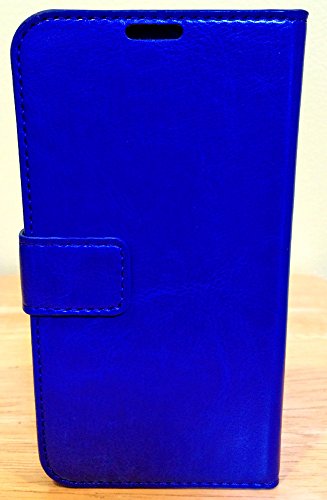 myLife Royal Sapphire Blue - Classic Design - Koskin Faux Leather (Card, Cash and ID Holder + Magnetic Detachable Closing) Slim Wallet for NEW Galaxy S5 (5G) Smartphone by Samsung (External Rugged Synthetic Leather With Magnetic Clip + Internal Secure Snap In Hard Rubberized Bumper Holder)