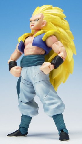 41%2BlyX2KhkL Dragonball Z BanDai Hybrid Action Mega Articulated 4 Inch Action Figure Super Saiyan 3 Gotenks