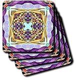 Cindy Thorrington Haggerty Kaleido Mandela - Basket Of Indian Corn - Coasters