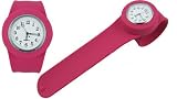 Acczilla Slap Watch - Silicone Slap On Watch - Rose Pink - Large