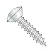 #6 x 3/8" Type A Self-Tapping Screws/Phillips/Oval Undercut Head/Steel/Zinc (Carton: 10,000 pcs)