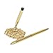 Pixnor Hollow Round Pen Holder Signing Pen Set for Wedding Bridal Golden