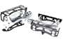MKS Custom Nuevo Keirin Track Pedals, Silver/Black