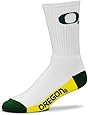 NCAA Oregon Ducks Crew Socks, Large