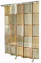 Ex-Cell Home Fashions Mosaic Fabric Shower Curtain, Terracotta