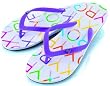 Roxy Electric Feel Womens Flip Flops in Bright White