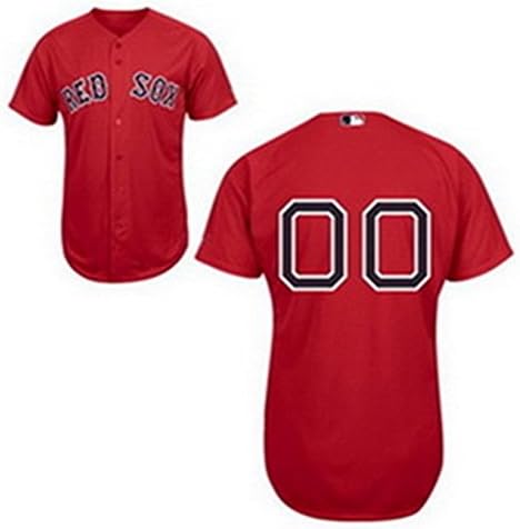 Mens Sox Custom New Baseball Jersey Alternate Red Size XL=48