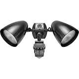 RAB Lighting STL360HB Super Stealth 360 Sensor with Twin Precision Die Cast HB101 Bullet Floods, 360 Degrees View Detection, 1000W Power, 120V, Bronze Color