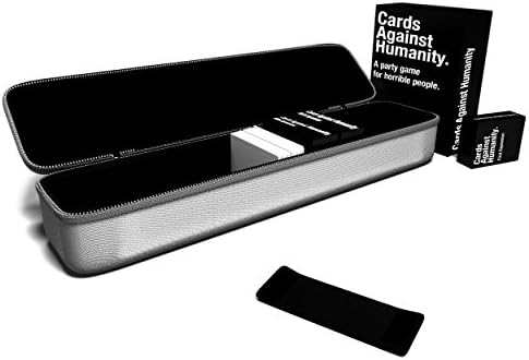 N cased - Large Hard Case for C. A. H. Card Game | Fits the Main Game + All 6 Expansions. Includes 5 Moveable Dividers. Fits about 1400 Cards. BUNDLE | 8 pcs set (grey (white))