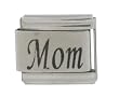 SilverBin Mom Stainless Steel Italian Charm Link