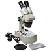 American Educational Metal Stereo Microscope with A Dust Cover, Tan, 1X and 3X Rotating Objective, Top Bottom Light, 10x and 30x Magnification