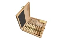 Hot Sale Two Cherries 515-3441 11-piece Carving Tools In Wood Box