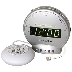 Sonic Alert Clock with Bed Shaker and Phone Signaler
