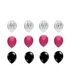 Zebra print latex balloons Birthday, Graduation, Baby Shower Decorations Supplies by Qualatex