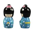 Salz- und Pfefferstreuer Set KAWAII GEISHA blau 2-tlg.
