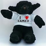 Plush Black Sheep with I Love Cameo T-shirt