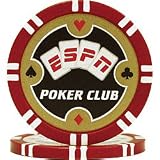 Set of 100 ESPNR Poker Club Professional 11.5g Poker Chips