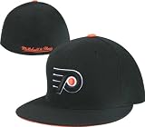 Philadelphia Flyers Black M&N Vintage Basic Logo Fitted Hat
