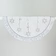 48" Quilted White with Silver Snowflakes Christmas Tree Skirt