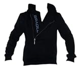 Produkt-Bild: Bradley / Rusty Neal Herren Pullover mit Kapuze Kapuzenpulli 7006 schwarz mit Rei&szlig;verschlu&szlig; und Schriftzug