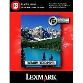 Lexmark 8 1 2 x 11 Inch Photo Paper 50 Sheets (21G1740) by Lexmark